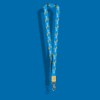 Lanyard Havana Leaf Denim Blue