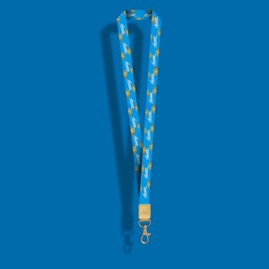 Lanyard Havana Leaf Denim Blue