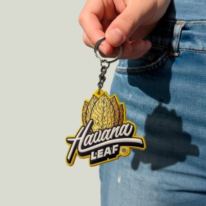 Havana Leaf Gold Key-Chain