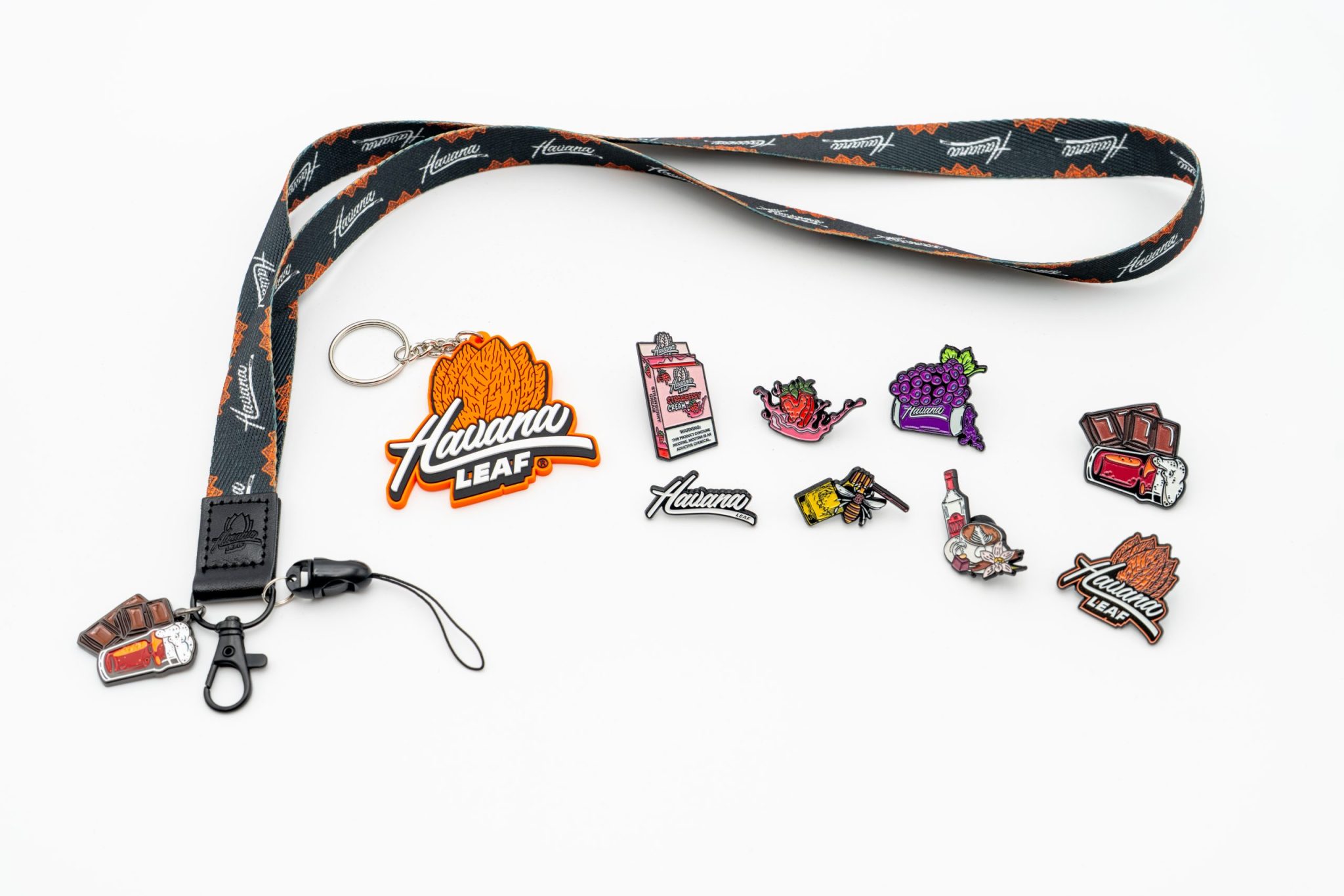 The Havana Essentials Pack – Lanyard, Keychain & Pin Set